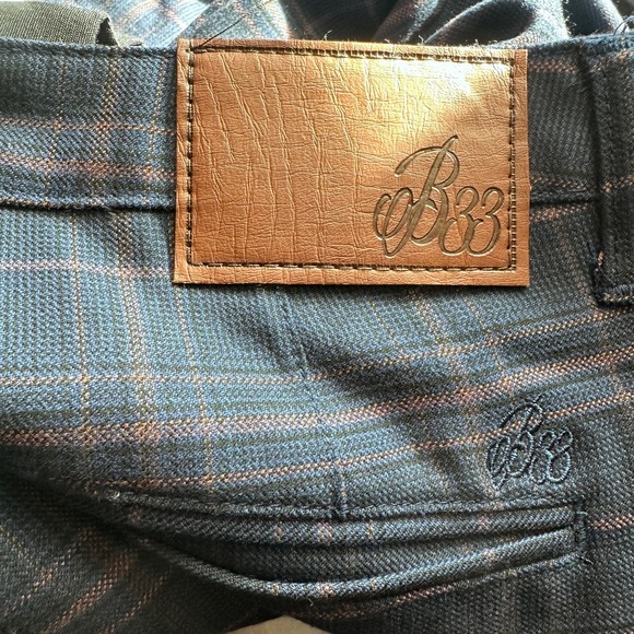 Bee Inspired B33 plaid checkered‎ men's pants size  34S - Picture 9 of 9